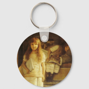 This is Our Corner by Sir Lawrence Alma Tadema Keychain