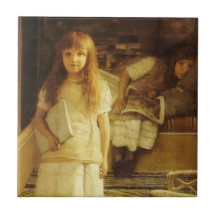 This is Our Corner by Sir Lawrence Alma Tadema Tile
