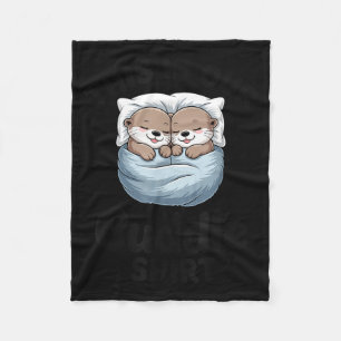 This Is Our Cuddle Shirt Adorable Otters Fleece Blanket