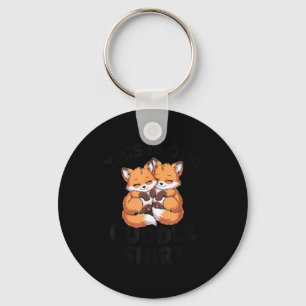 This Is Our Cuddle Shirt Cute Fox Couple Keychain
