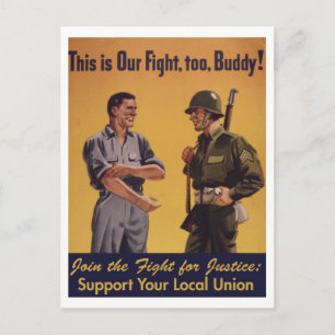 This Is Our Fight, Too! Pro-Union Postcard