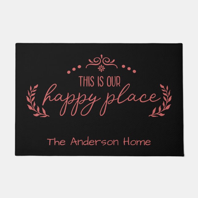 This is our Happy Place Doormat (Front)
