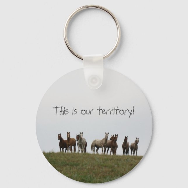 "This is our territory" Keychain (Front)