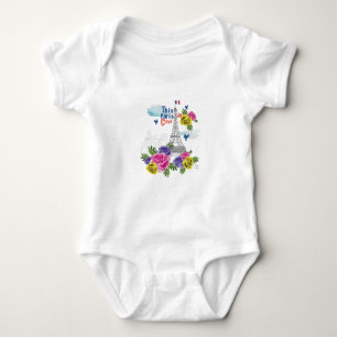 this is paris city baby bodysuit