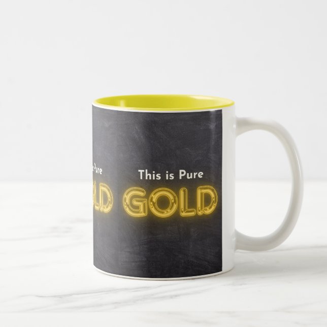 This is Pure Gold Two-Tone Coffee Mug (Right)