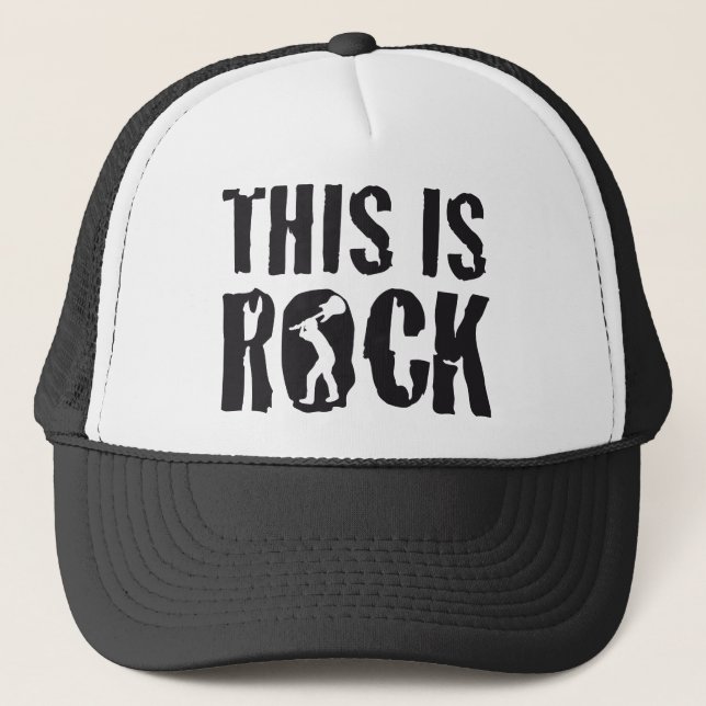 this is rock trucker hat (Front)