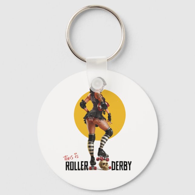 This Is Roller Derby Key Chain (Front)