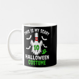 This Is Scary Halloween Costume Bowling Pin Ghost Coffee Mug