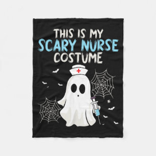 This Is Scary Nurse Costume - Halloween Spooky Fleece Blanket