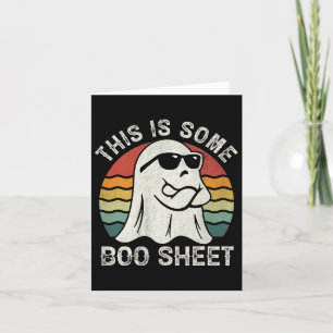 This Is Some Boo Sheet Cool Ghost Fun Halloween Co Card