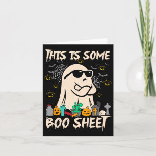 This Is Some Boo Sheet Cool Ghost Fun Halloween Co Card