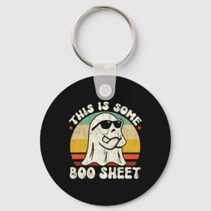 This Is Some Boo Sheet Cool Ghost Fun Halloween Co Keychain