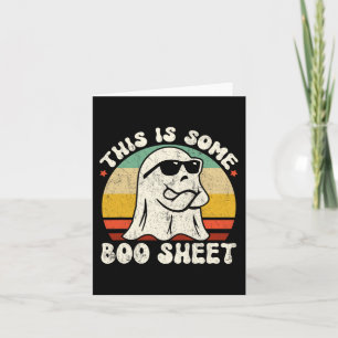 This Is Some Boo Sheet Cool Ghost Funny Halloween Card