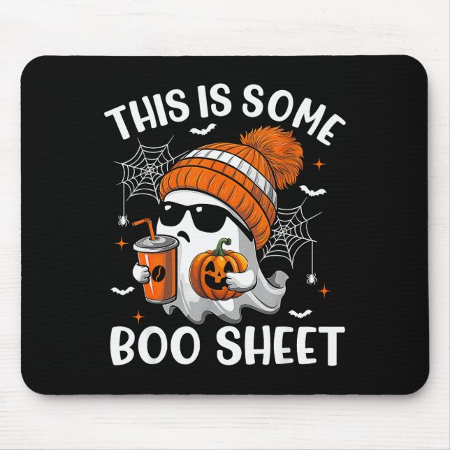This Is Some Boo Sheet Cute Ghost Halloween Soky S Mouse Pad (Front)