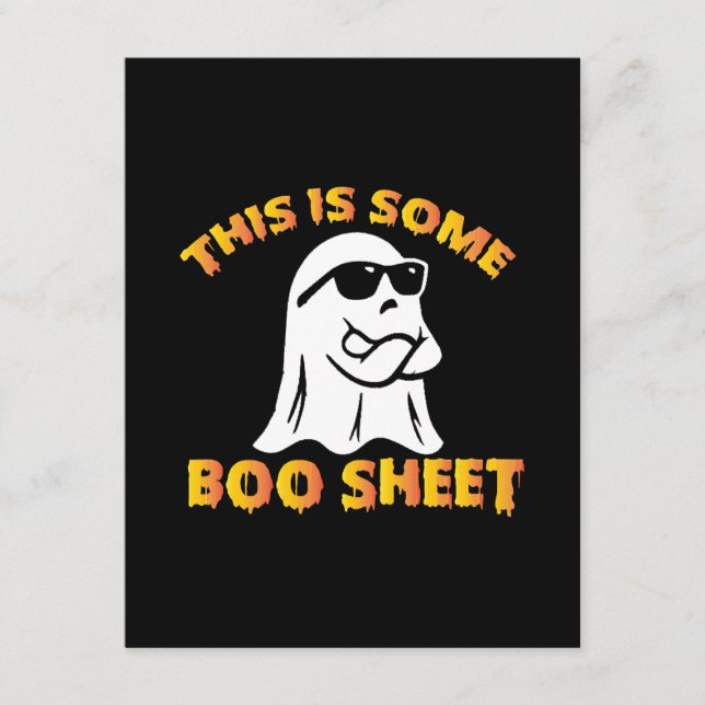 This is some boo sheet enclosure card (Front)