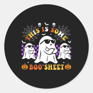 This Is Some Boo Sheet Fun Halloween  Classic Round Sticker