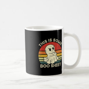 This Is Some Boo Sheet Funny Ghost Retro Halloween Coffee Mug