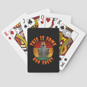 This is some boo sheet funny vintage ghost playing cards