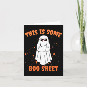 This Is Some Boo Sheet Ghost Fun Halloween Card