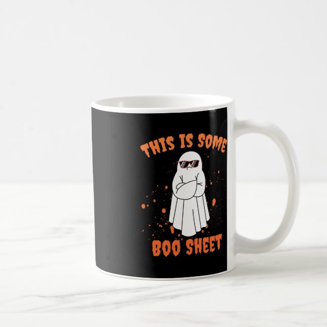 This Is Some Boo Sheet Ghost Funny Halloween  Coffee Mug (Right)