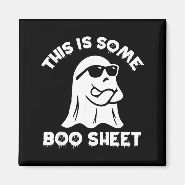 This Is Some Boo Sheet Ghost Funny Retro Halloween Magnet (Front)