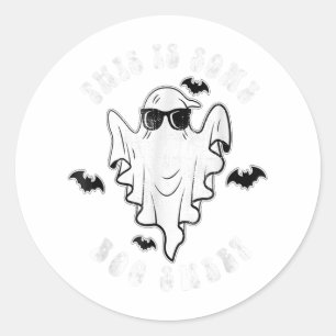 This Is Some Boo Sheet Ghost Halloween Costume Men Classic Round Sticker