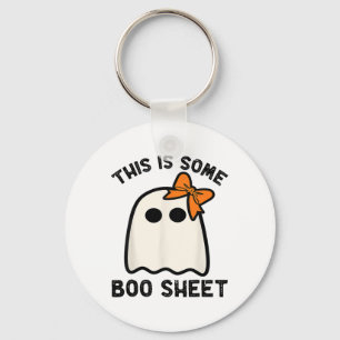 This Is Some Boo Sheet Ghost Halloween Costume Men Keychain