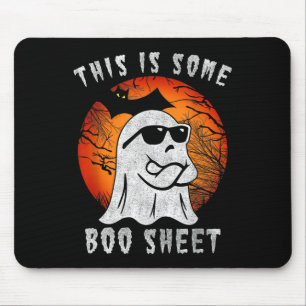 This Is Some Boo Sheet Ghost Halloween Costume Men Mouse Pad