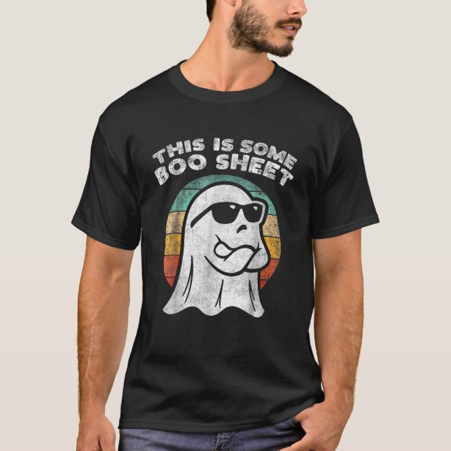 This Is Some Boo Sheet Ghost Halloween Costume Men T-Shirt (Front)