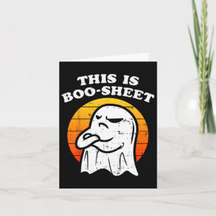 This Is Some Boo-sheet Ghost Halloween Girls Boys Card