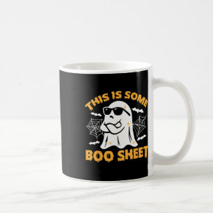 This Is Some Boo Sheet Ghost Retro Halloween Costu Coffee Mug