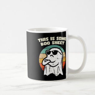 This Is Some Boo Sheet Ghost Retro Halloween Costu Coffee Mug