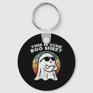 This Is Some Boo Sheet Ghost Sungles Halloween Men Keychain