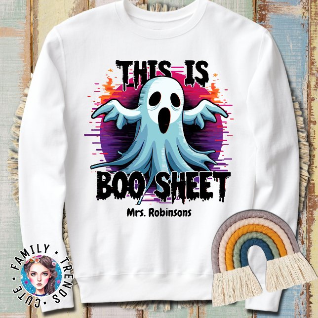 This Is Some Boo Sheet Halloween Angry Ghost Funny Sweatshirt (Creator Uploaded)