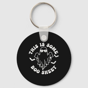 This Is Some Boo Sheet Halloween Boo Ghost Costume Keychain