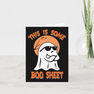 This Is Some Boo Sheet Halloween Cool Ghost Fun  Card