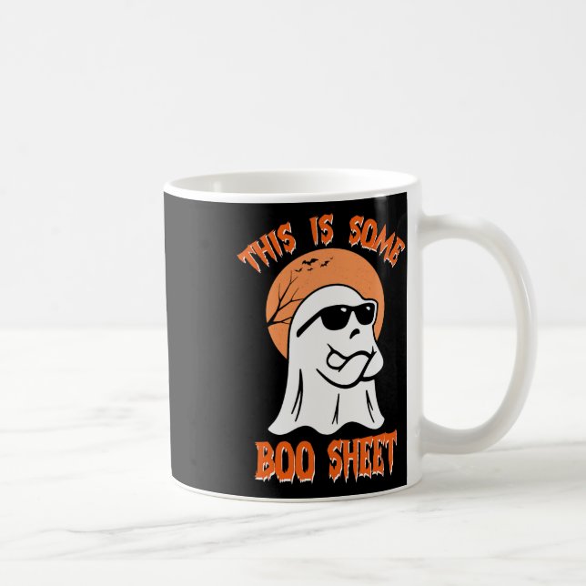 This Is Some Boo Sheet Halloween Cool Ghost Fun  Coffee Mug (Right)