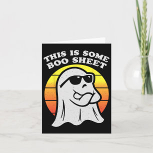 This Is Some Boo Sheet Halloween Costume Men Women Card