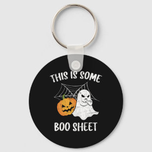 This Is Some Boo Sheet Halloween Ghost Fun Gift Keychain