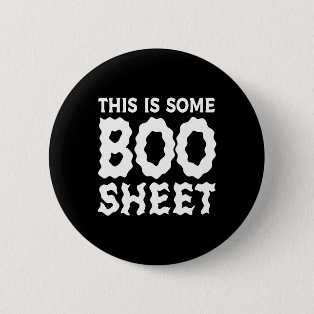 This Is Some Boo Sheet Halloween Ghost Fun Gifts M 2 Inch Round Button (Front)