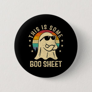 This Is Some Boo Sheet Halloween Ghost Fun Men Wom 2 Inch Round Button
