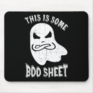 This Is Some Boo Sheet Halloween Ghost Fun Men Wom Mouse Pad