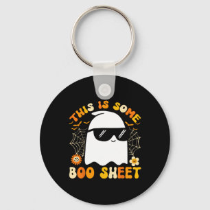 This Is Some Boo Sheet Halloween Ghost Funny Cool  Keychain