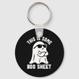 This Is Some Boo Sheet Halloween Ghost Funny Costu Keychain