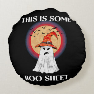 This Is Some Boo Sheet Halloween Ghost Funny Round Pillow