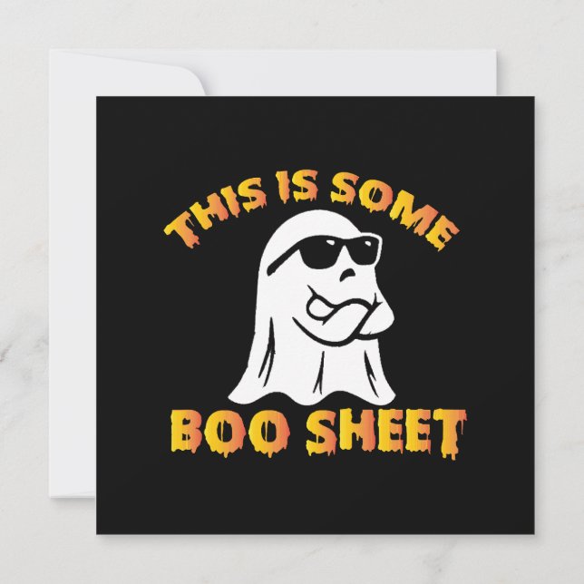 This is some boo sheet invitation (Back)