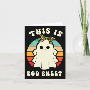 This Is Some Boo Sheet Lazy Fun Halloween Costume  Card
