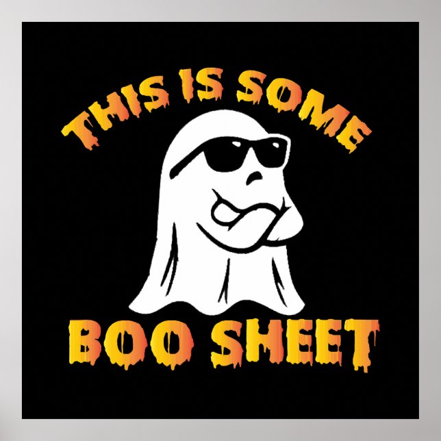 This is some boo sheet poster (Front)