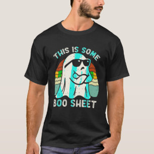 This Is Some Boo Sheet Retro Halloween Cool Ghost  T-Shirt