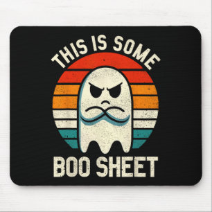 This Is Some Boo Sheet Retro Halloween Ghost For M Mouse Pad
